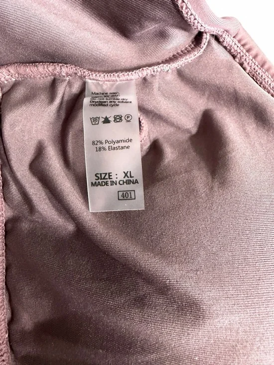 Cupshe Brown One-Piece Bikini with Multicolor Straps and Bright Trim - Picture 5 of 5